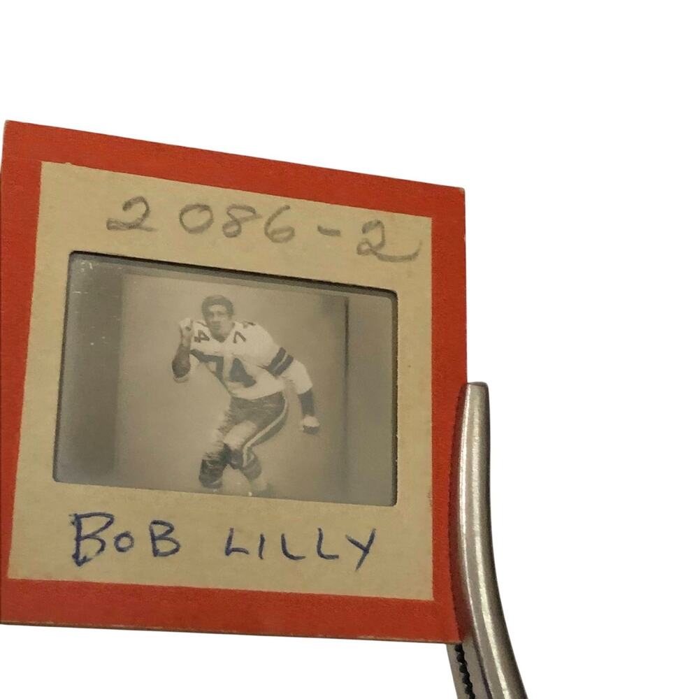 Vintage Football Negative Slide Bob Lilly Dallas Cowboys #74 NFL 2 Inches 1970s